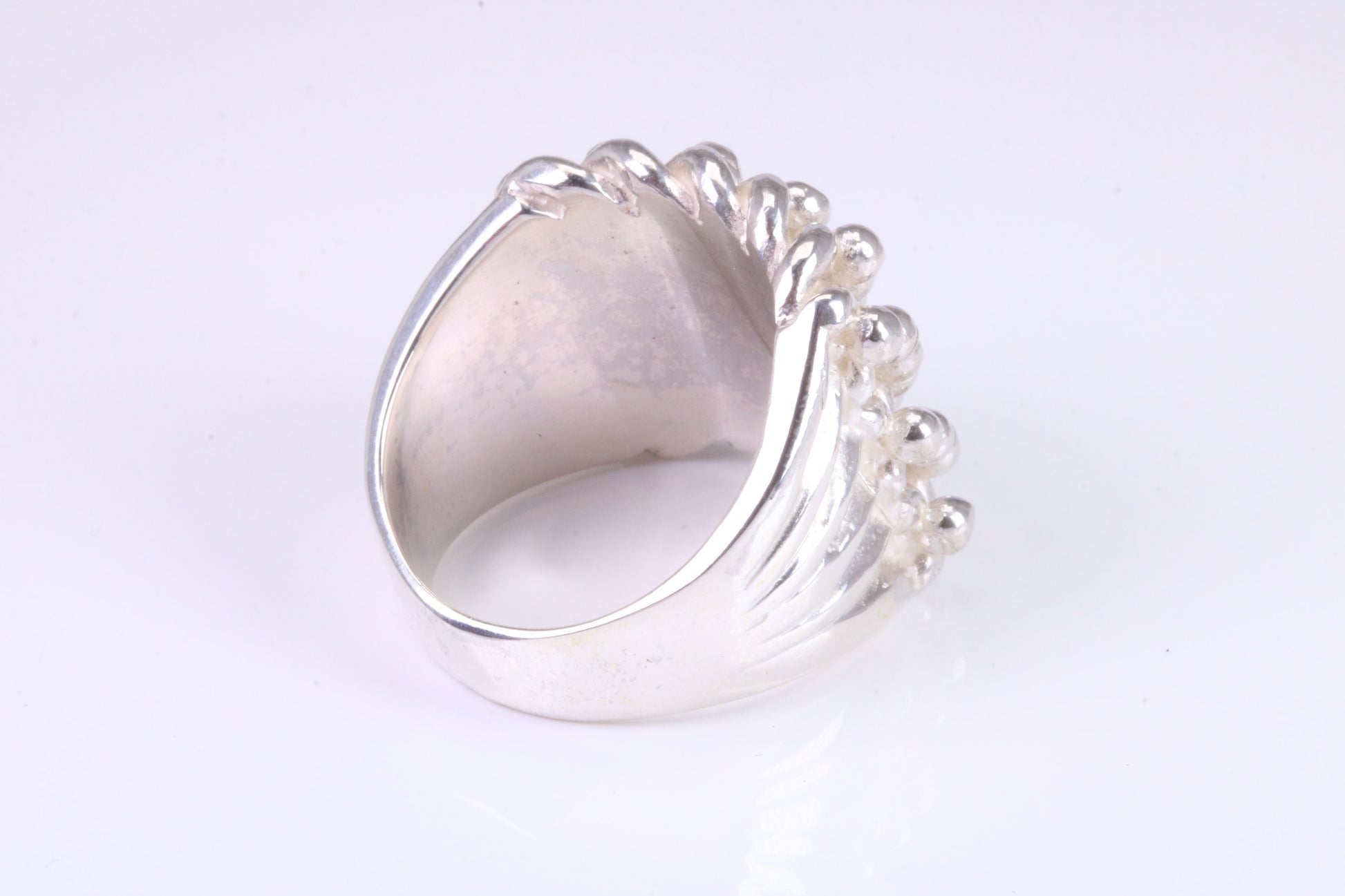 Keepers Ring, very large very substantial and very very heavy ring, solid 925 grade cast sterling silver, British Hallmarked
