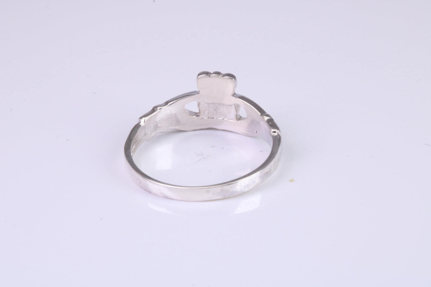Dainty Claddagh ring, made from solid cast silver