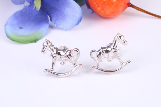 Rocking Horse Stud Earrings Made from 925 Grade Sterling Silver