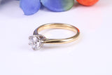 0.70ct D Internally Flawless graded and certified round cut Lab Grown Diamond set Solitaire Ring