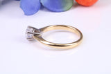 0.70ct D Internally Flawless graded and certified round cut Lab Grown Diamond set Solitaire Ring