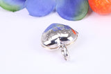16 mm Heart Shaped Locket, Made from Solid Sterling Silver