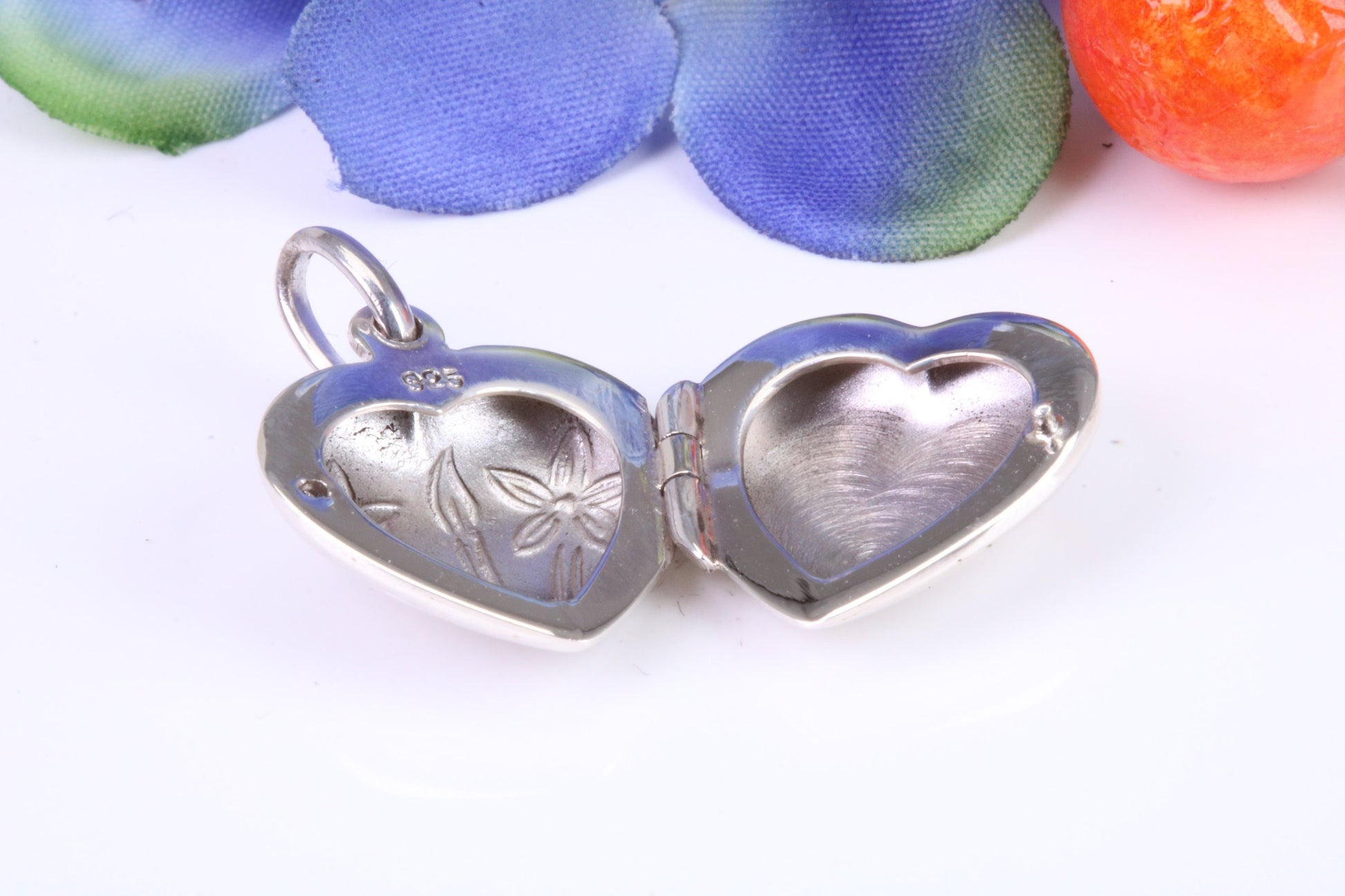 16 mm Heart Shaped Locket, Made from Solid Sterling Silver