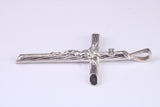 Sterling Silver Bark Effect Finish Necklace