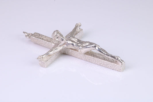 Large and Heavy Sterling Silver Crucifix