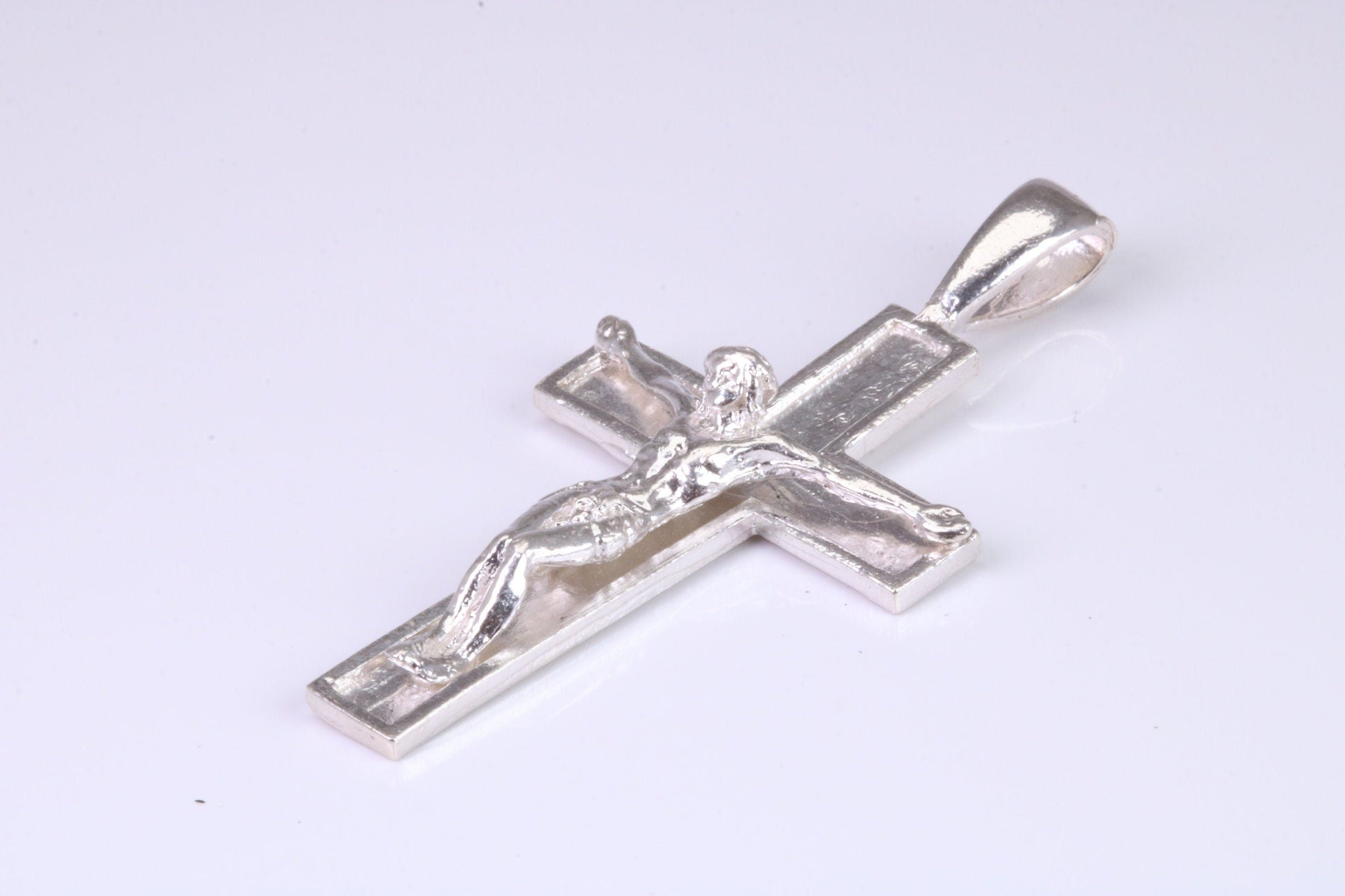 Large Sterling Silver Crucifix