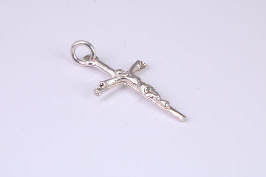 Small Silver Crucifix Necklace