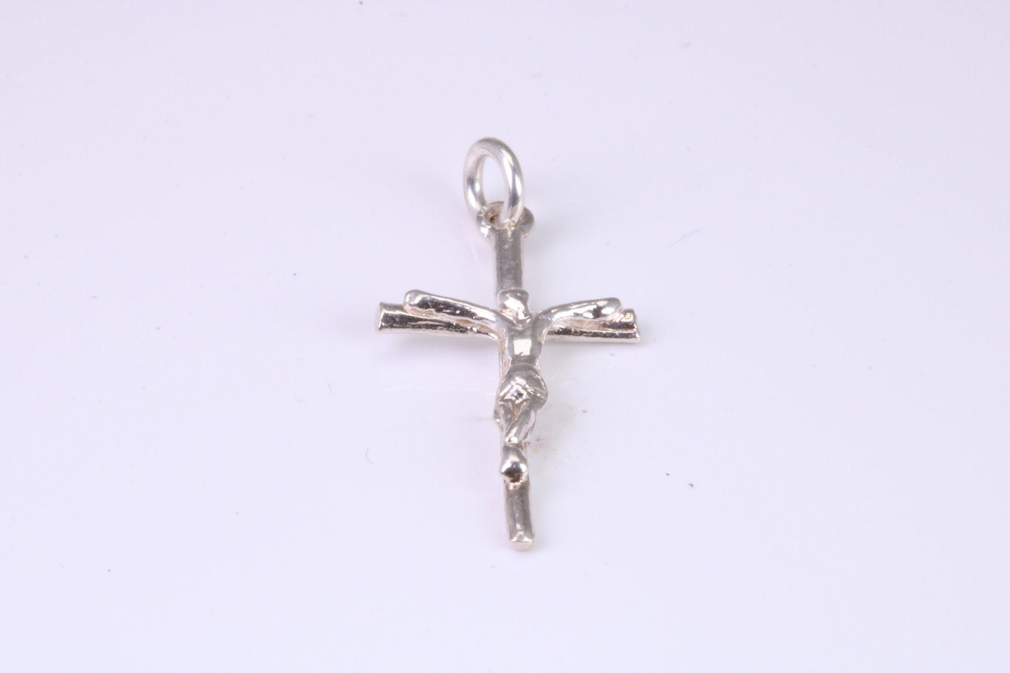 Small Silver Crucifix Necklace
