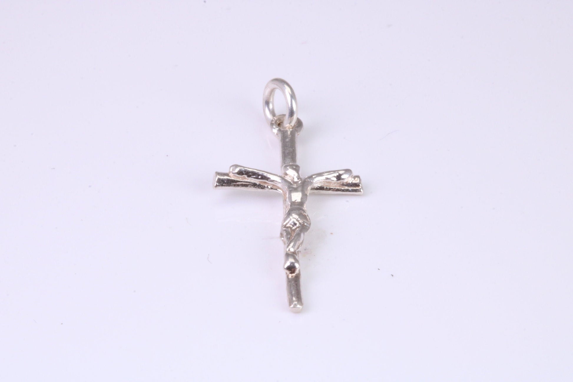 Small Silver Crucifix Necklace