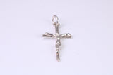 Small Silver Crucifix Necklace