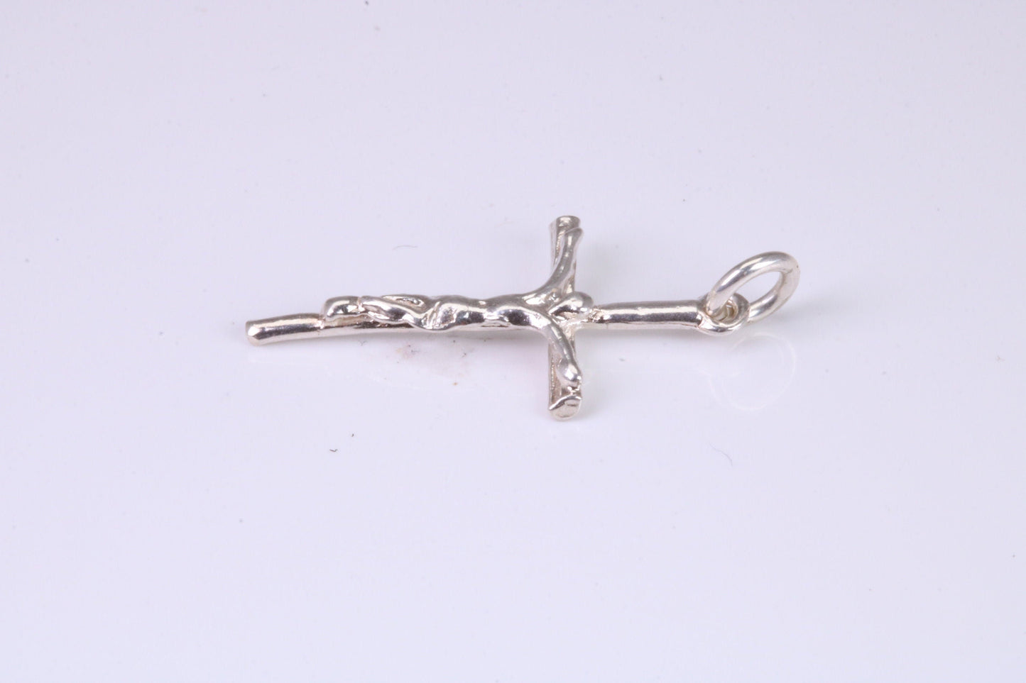 Small Silver Crucifix Necklace