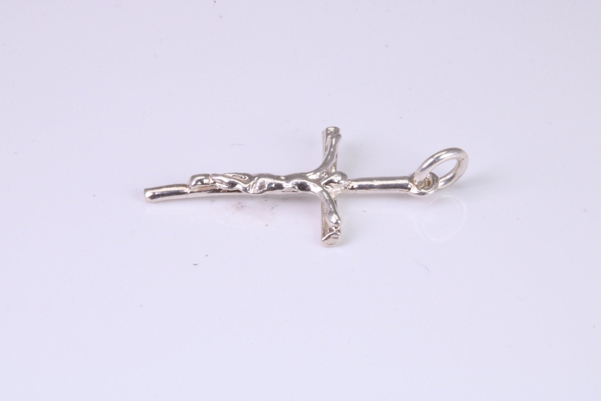 Small Silver Crucifix Necklace