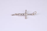 Small Silver Crucifix Necklace