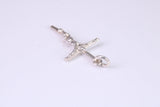 Small Silver Crucifix Necklace