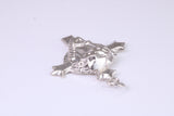 Large Chunky Silver Crucifix Necklace