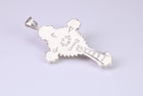 Ornate Sterling Silver Crucifix Necklace