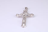 Sterling Silver Ornate Crucifix Necklace