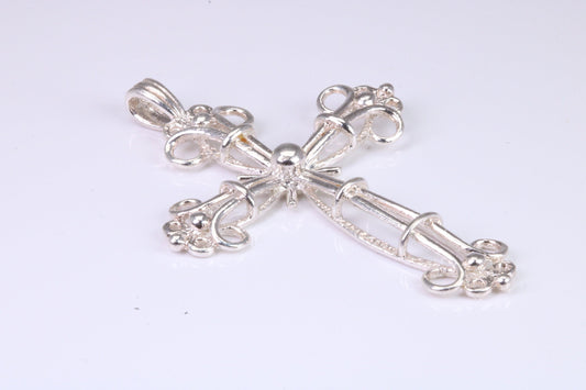 Large Silver Ornate Cross