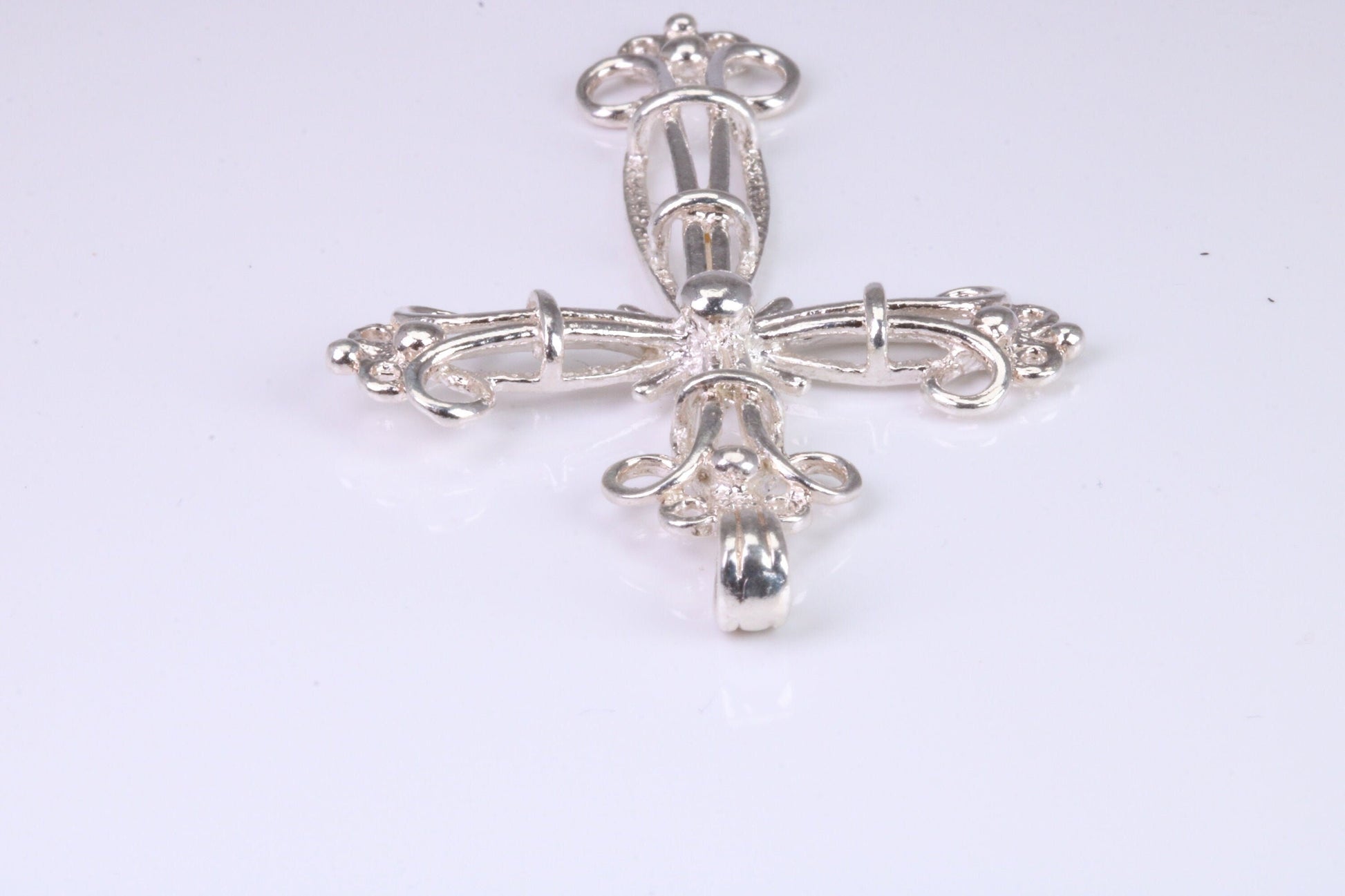 Large Silver Ornate Cross