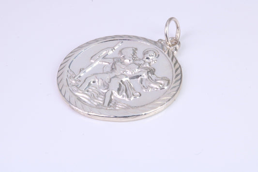 Sterling Silver Large Chunky St Christopher