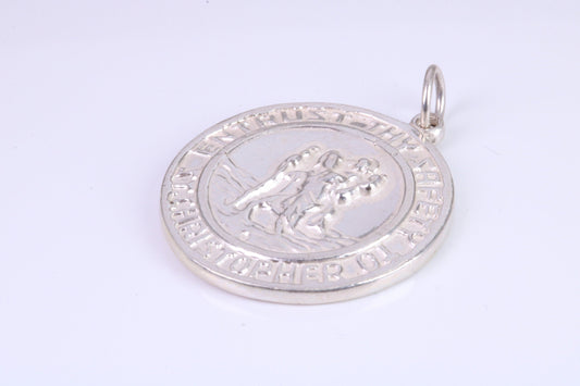 Sterling Silver St Christopher, Large Chunky