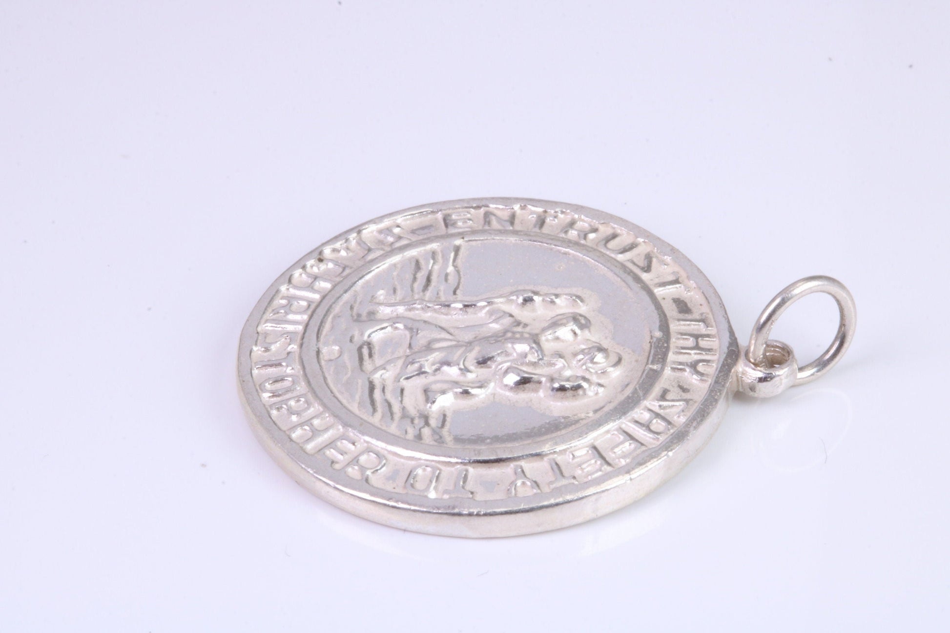 Sterling Silver St Christopher, Large Chunky