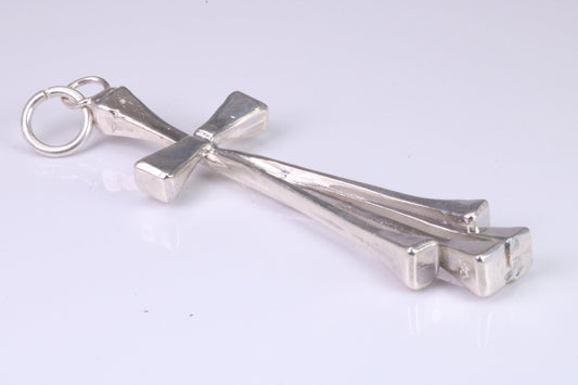 Sterling Silver Large Solid and chunky Cross