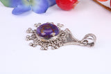 Purple Turquoise Necklace set in Sterling Silver