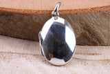23 mm Long Oval Shaped Locket, Made from Solid Sterling Silver