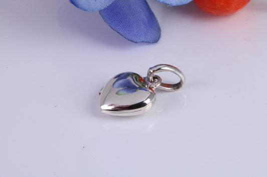 10 mm Heart Shaped Locket, Made from Solid Sterling Silver