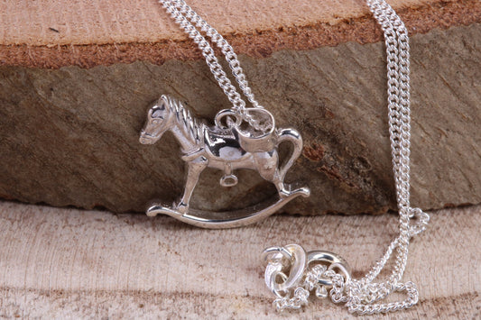 Rocking Horse Necklace, made from solid Sterling Silver