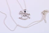 Rocking Horse Necklace, made from solid Sterling Silver