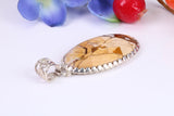 Large Wild Horse Magnesite Pendant set in Sterling Silver