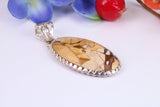 Large Wild Horse Magnesite Pendant set in Sterling Silver