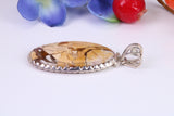 Large Wild Horse Magnesite Pendant set in Sterling Silver