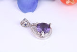 Sterling Silver C Z set Dressy Pendant