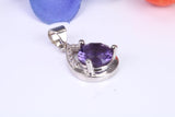 Sterling Silver C Z set Dressy Pendant