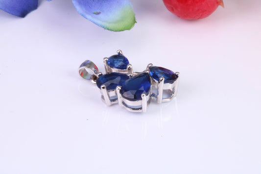 Very Dressy Blue and White C Z set Pendant