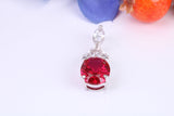 Sterling Silver Dressy C Z set Pendant