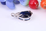 Very Dressy Sterling Silver C Z set Pendant