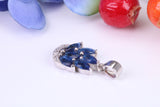 Sterling Silver Dressy C Z set Pendant