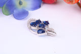 Sterling Silver Dressy C Z set Pendant