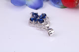 Sterling Silver Dressy C Z set Pendant