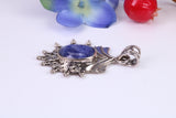 Sterling Silver real Amethyst set Pendant