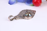 Real Amethyst Crystal Pendant in Sterling Silver