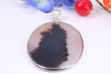 Very Large Wild Horse Magnesite Pendant set in Sterling Silver
