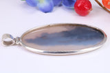 Very Large Wild Horse Magnesite Pendant set in Sterling Silver