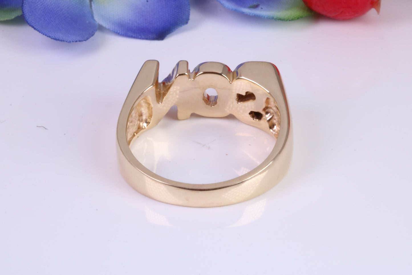 Chunky Son ring, made from solid cast Yellow Gold