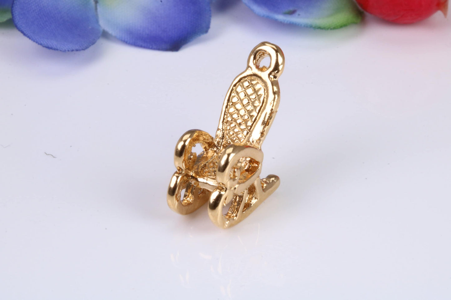 Rocking Chair Charm, Traditional Charm, Made from Solid Cast Gold, British Hallmarked