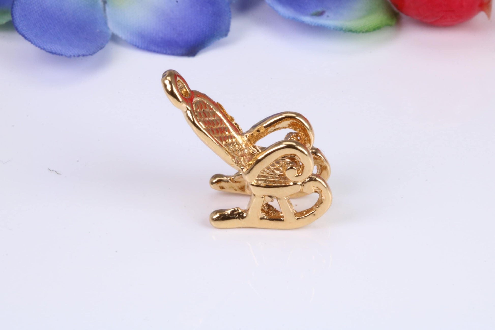 Rocking Chair Charm, Traditional Charm, Made from Solid Cast Gold, British Hallmarked